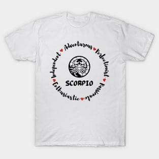 Scorpio 🦂 ♏ Zodiac Sign Astrology T-Shirt